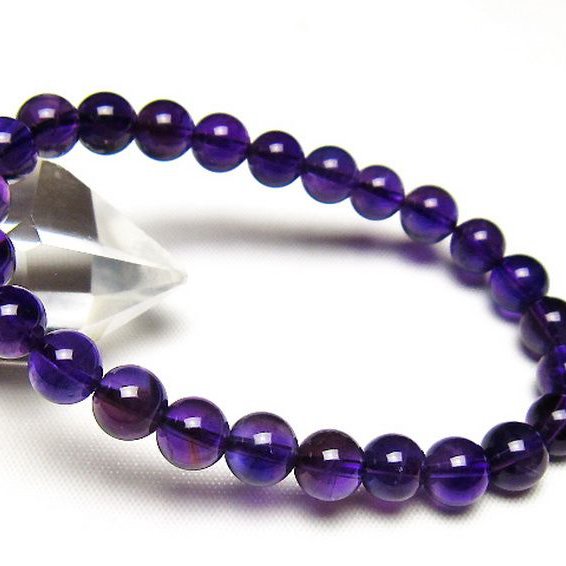 アメジストブレスレット 7mm [t406-3750]