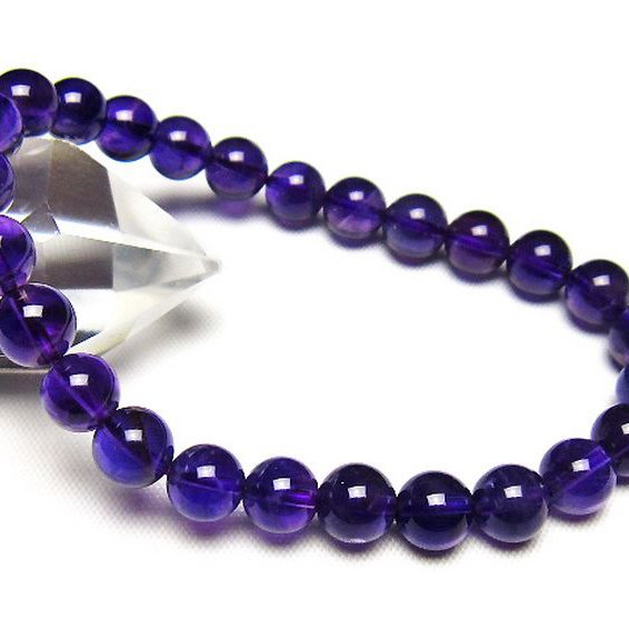 アメジストブレスレット 7mm [t406-3794]