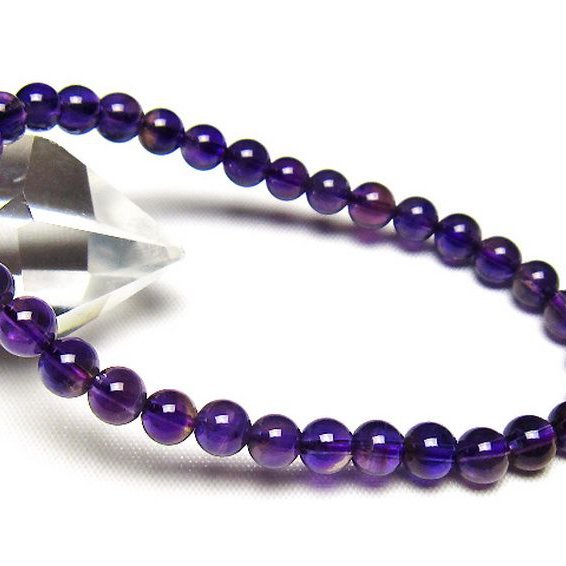 アメジストブレスレット 6mm [t406-3799]