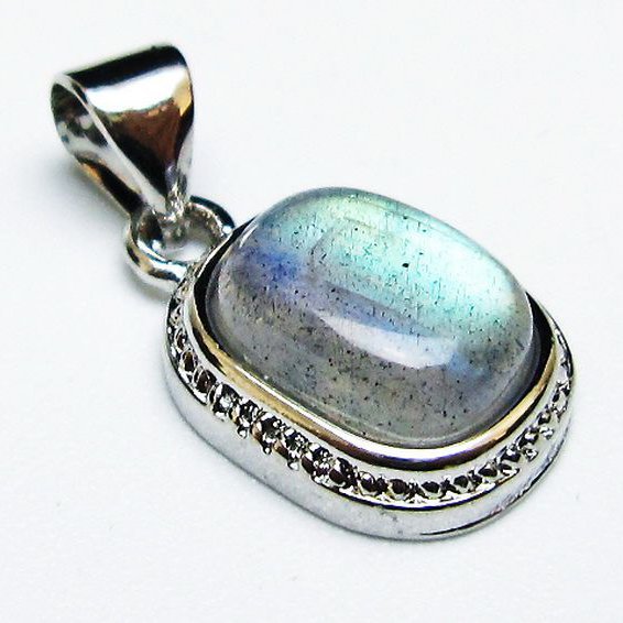 ラブラドライトペンダント[T409-4015]