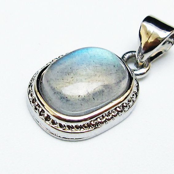 ラブラドライトペンダント[T409-4058]