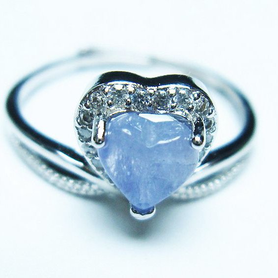 タンザナイトハート指輪(15号)[T417-1236]