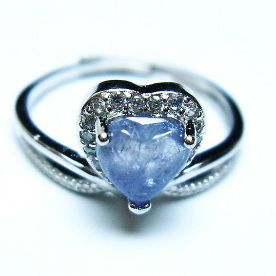 タンザナイトハート指輪(14号)[T417-971]