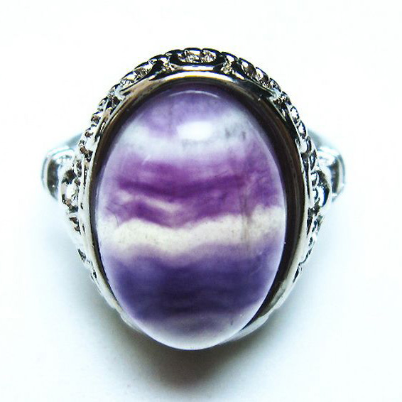 パワーストーン 天然石 フローライト 指輪(13号)[T426-7858]