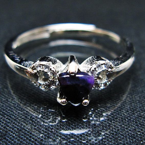 スギライト指輪(18号)[T427-4626]