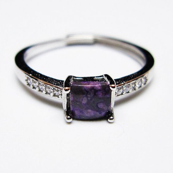 スギライト指輪(14号)[T427-4818]