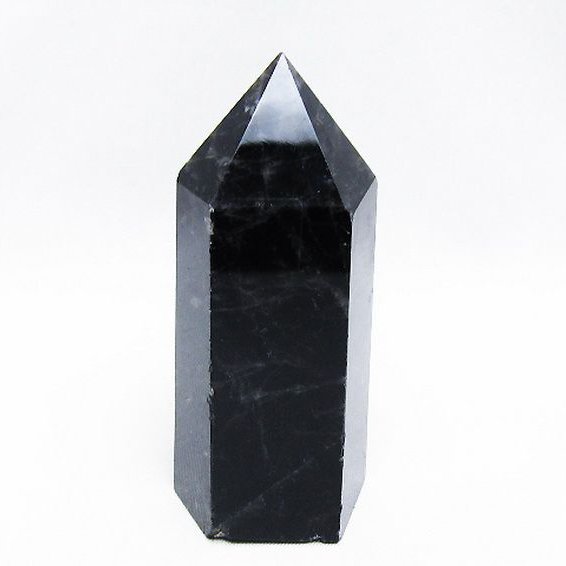 モリオン 純天然 黒水晶 六角柱[T43-8535]
