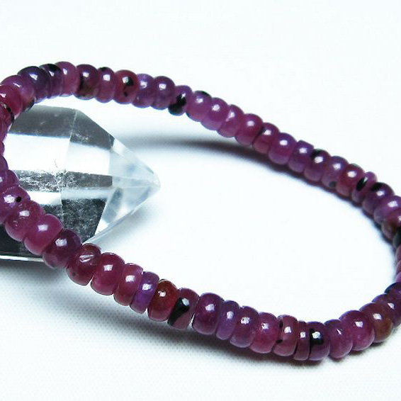 ルビーブレスレット6mm[T430-4571]