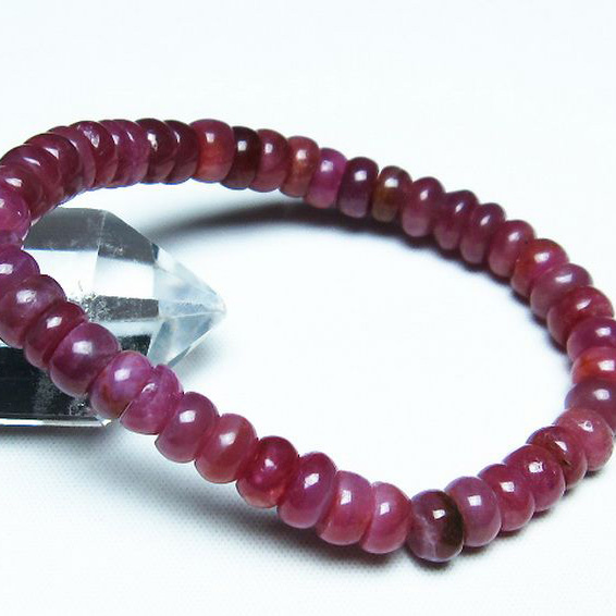 ルビーブレスレット8mm[T430-4603]