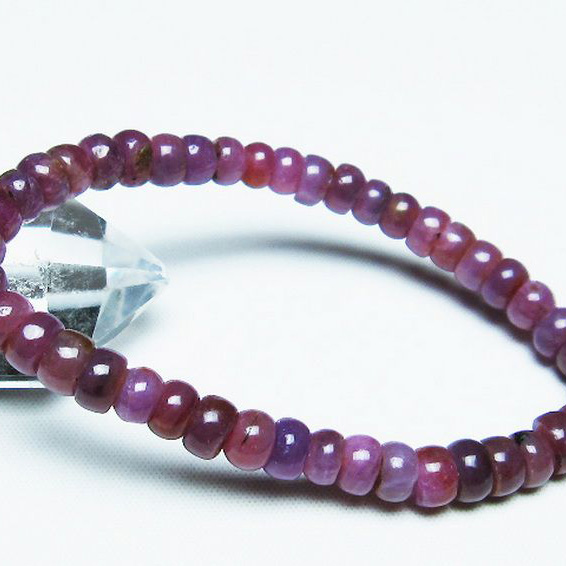 ルビーブレスレット7mm[T430-4611]