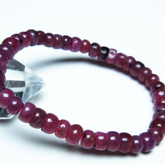 ルビーブレスレット6mm[T430-4619]