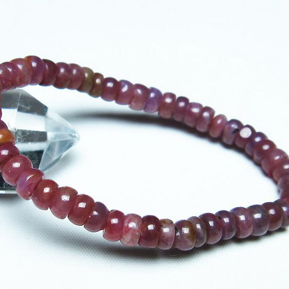 ルビーブレスレット7mm[T430-4636]