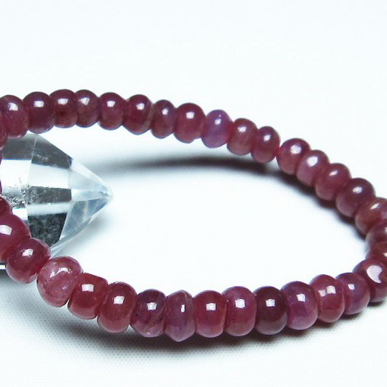 ルビーブレスレット8mm[T430-4685]