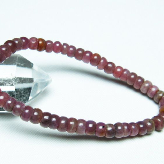 パワーストーン 天然石 ルビーブレスレット6mm[T430-4808]