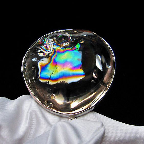 パワーストーン  アイリスクォーツ 虹入り レインボー水晶 ペンダント[T436-2320]