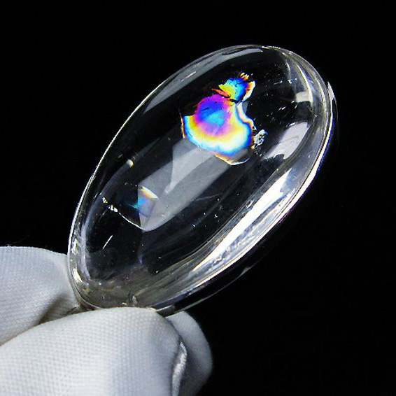 パワーストーン  アイリスクォーツ 虹入り レインボー水晶 ペンダント[T436-2703]