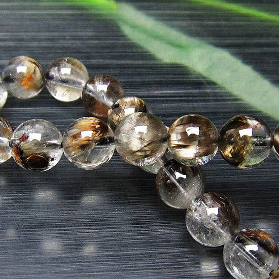 放射プラチナルチルブレスレット9mm[T437-2175]