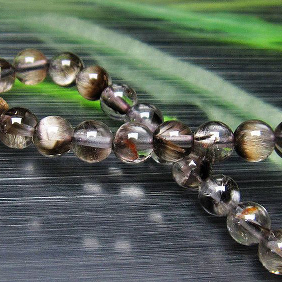 放射プラチナルチルブレスレット6mm[T437-2200]