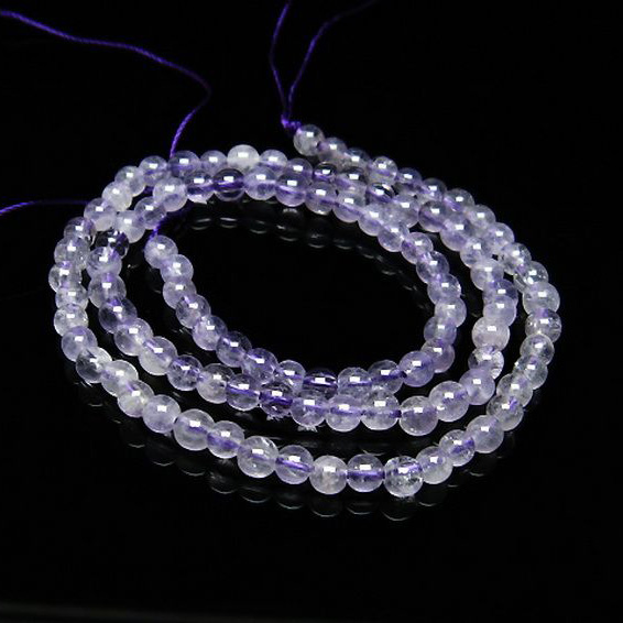 アメジスト一連4mmビーズ[T438-4370]