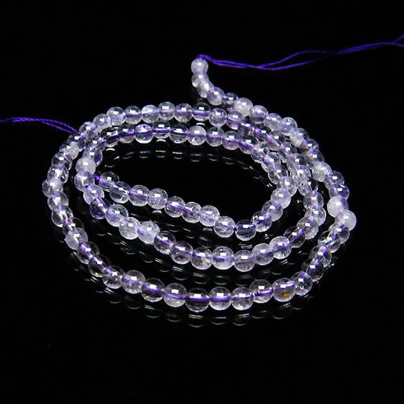 アメジスト一連4mmビーズ[T438-4377]