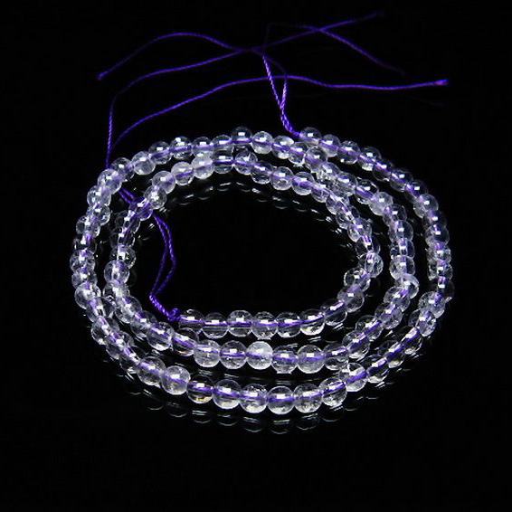 アメジスト一連4mmビーズ[T438-4380]