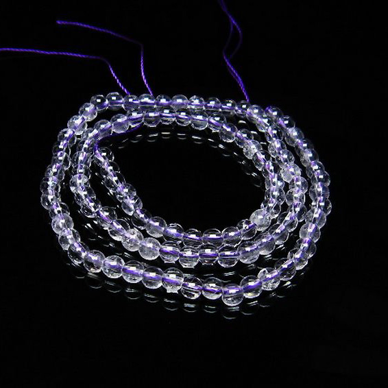 アメジスト一連4mmビーズ[T438-4388]