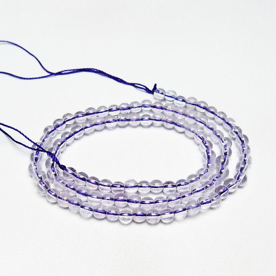 アメジスト一連 4mm ビーズ [t438-5480]