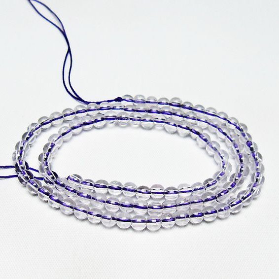 アメジスト一連 4mm ビーズ [t438-5491]