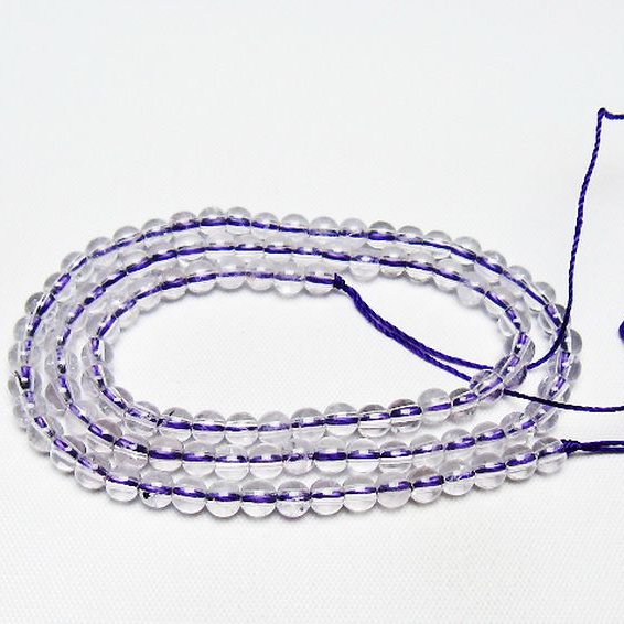 アメジスト一連 4mm ビーズ [t438-5502]