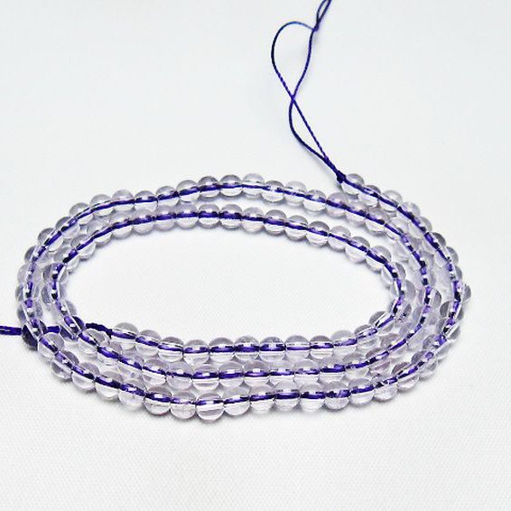 アメジスト一連 4mm ビーズ [t438-5506]