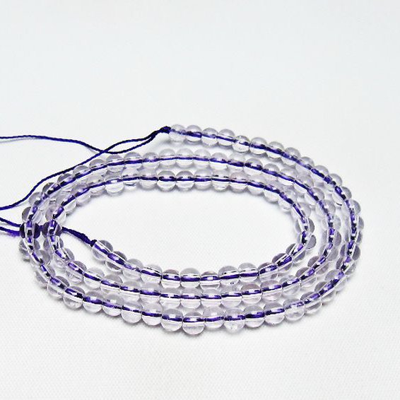 アメジスト一連 4mm ビーズ [t438-5517]
