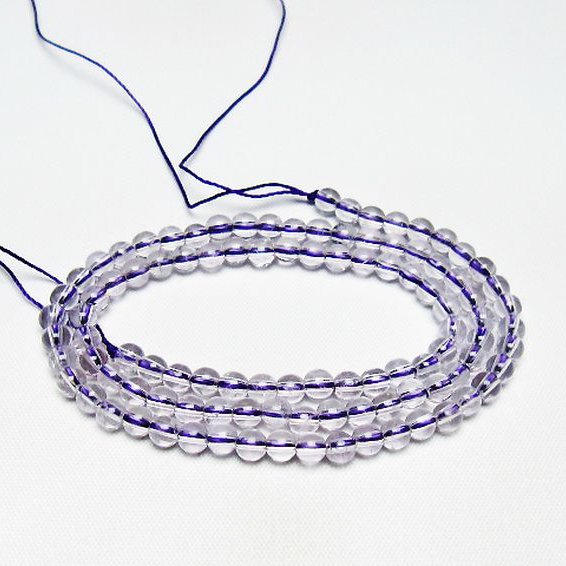 アメジスト一連 4mm ビーズ [t438-5524]