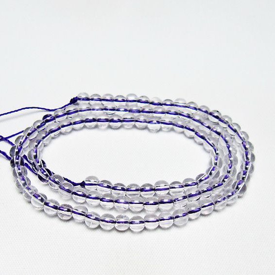 アメジスト一連 4mm ビーズ [t438-5529]