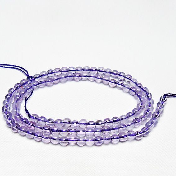 アメジスト一連 4mm ビーズ [t438-5532]