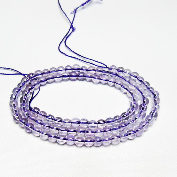 アメジスト一連 4mm ビーズ [t438-5546]