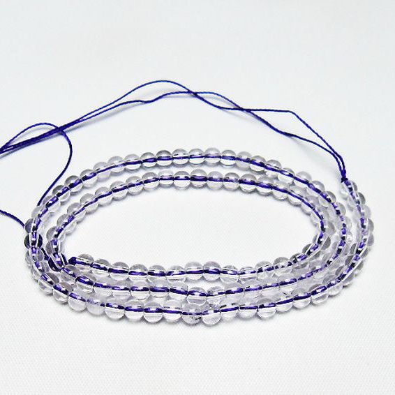 アメジスト一連 4mm ビーズ [t438-5550]