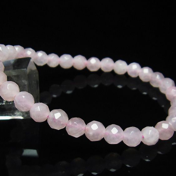 ローズクォーツブレスレット6mm[T446-1640]