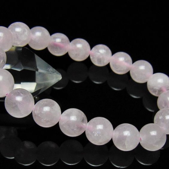 ローズクォーツブレスレット 10mm [t446-2731]