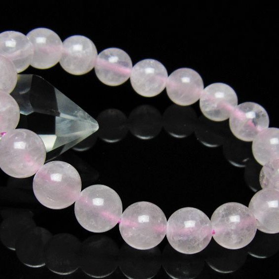 ローズクォーツブレスレット 10mm [t446-2777]