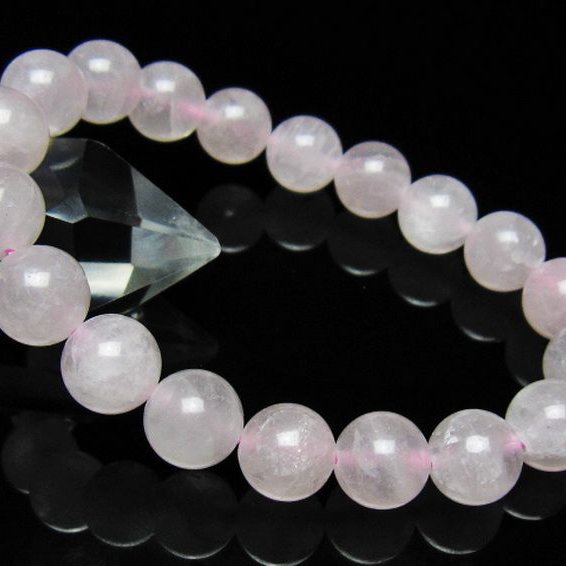ローズクォーツブレスレット 10mm [t446-2784]