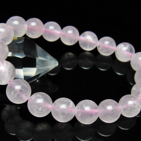 ローズクォーツブレスレット 10mm [t446-2803]