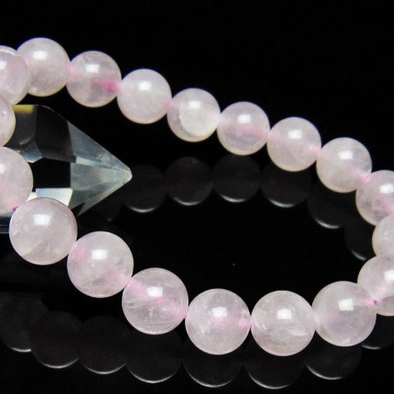 ローズクォーツブレスレット 10mm [t446-2834]