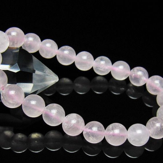 ローズクォーツブレスレット 9mm [t446-2912]