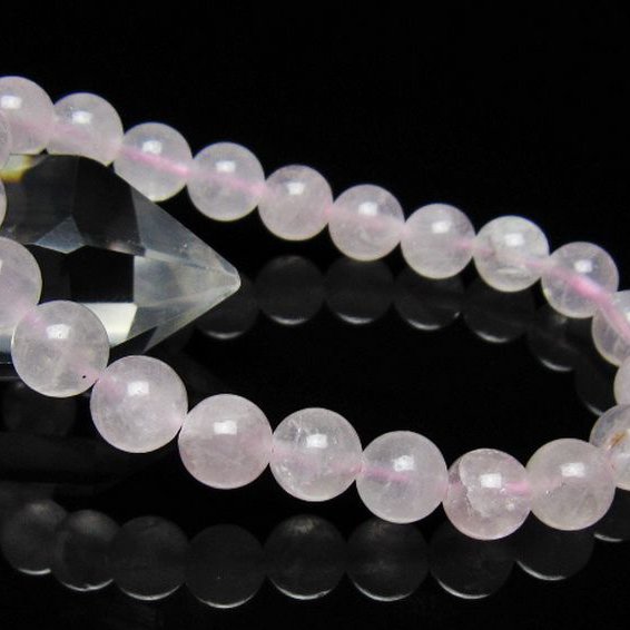 ローズクォーツブレスレット 9mm [t446-2939]