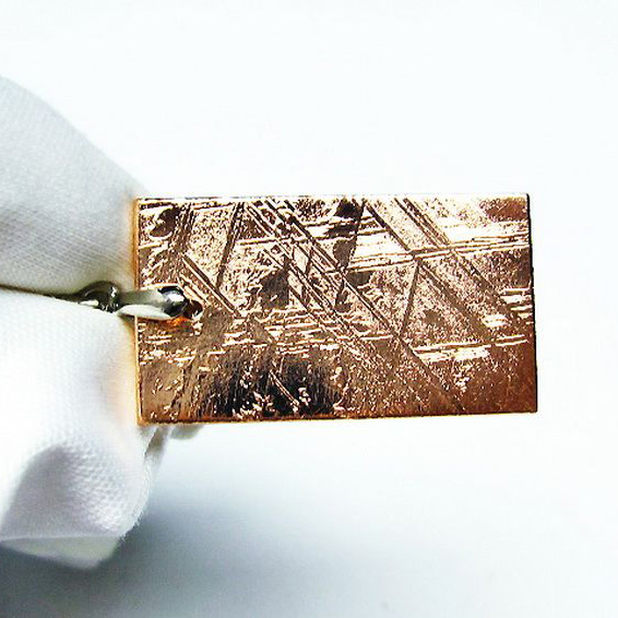 パワーストーン 天然石 ピンクゴールドギベオン（メテオライト）ペンダント[T452-3394]