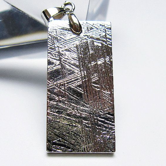 シルバーギベオン（メテオライト）ペンダント[T452-3639]