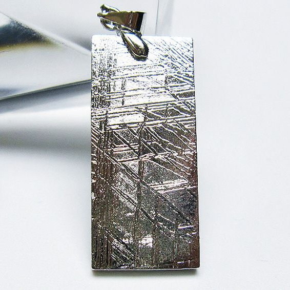 シルバーギベオン（メテオライト）ペンダント[T452-3651]