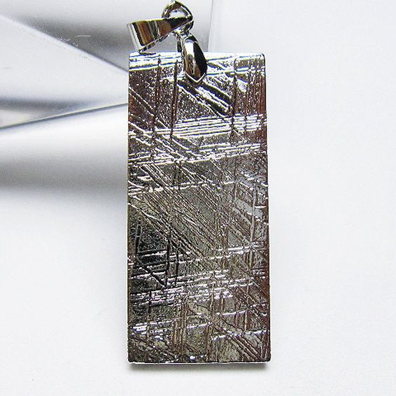 シルバーギベオン（メテオライト）ペンダント[T452-3660]