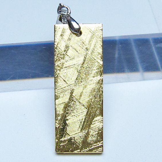 ゴールドギベオン（メテオライト）ペンダント [t452-3696]