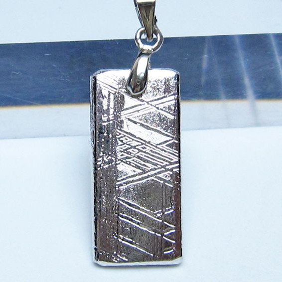 シルバーギベオン（メテオライト）ペンダント [t452-3783]